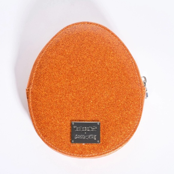 Cakeworthy X Tamagotchi Orange Glitter Zip Pouch - Picture 7 of 9